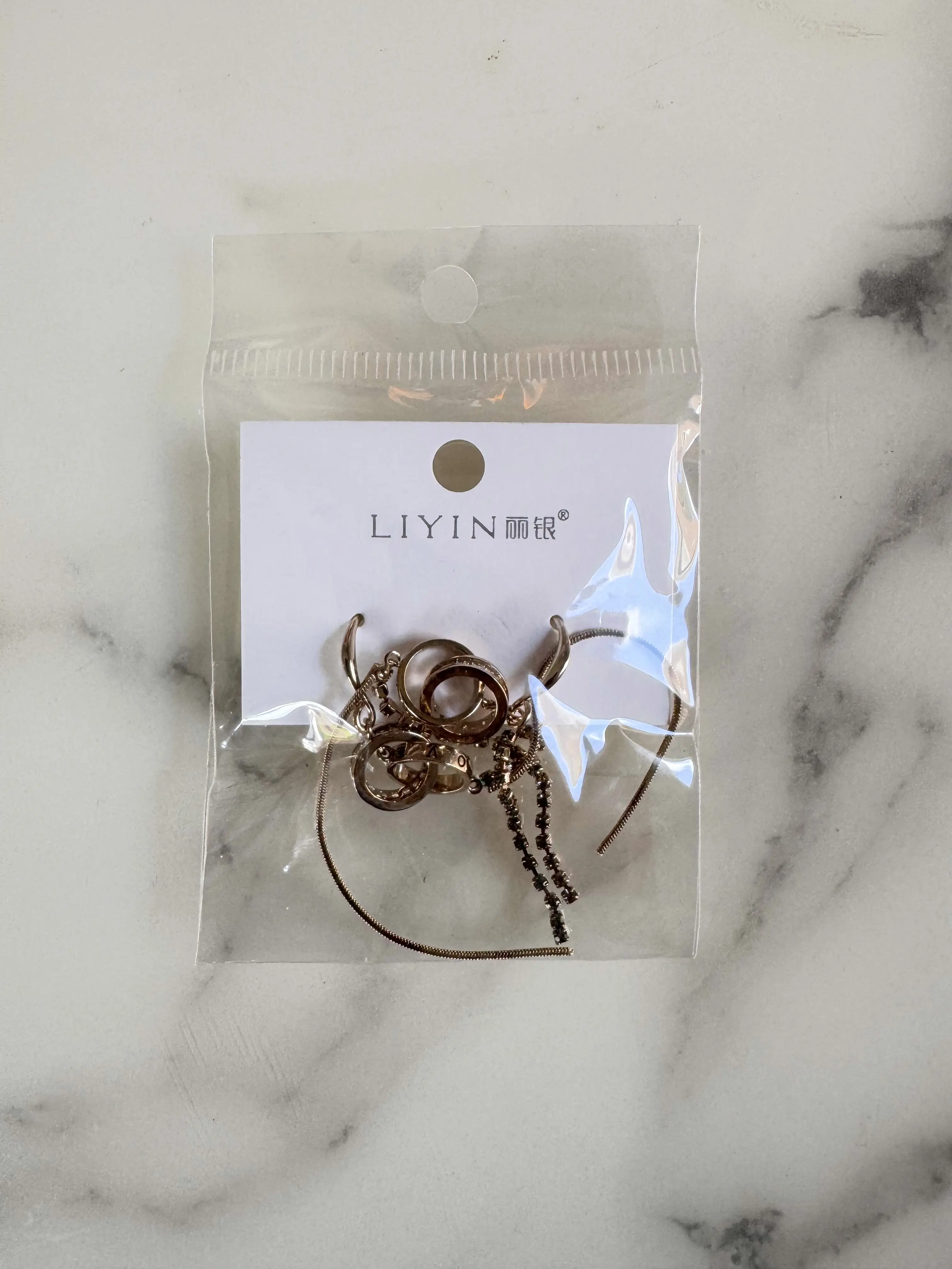 LIYIN Blue Butterfly Charm Earrings