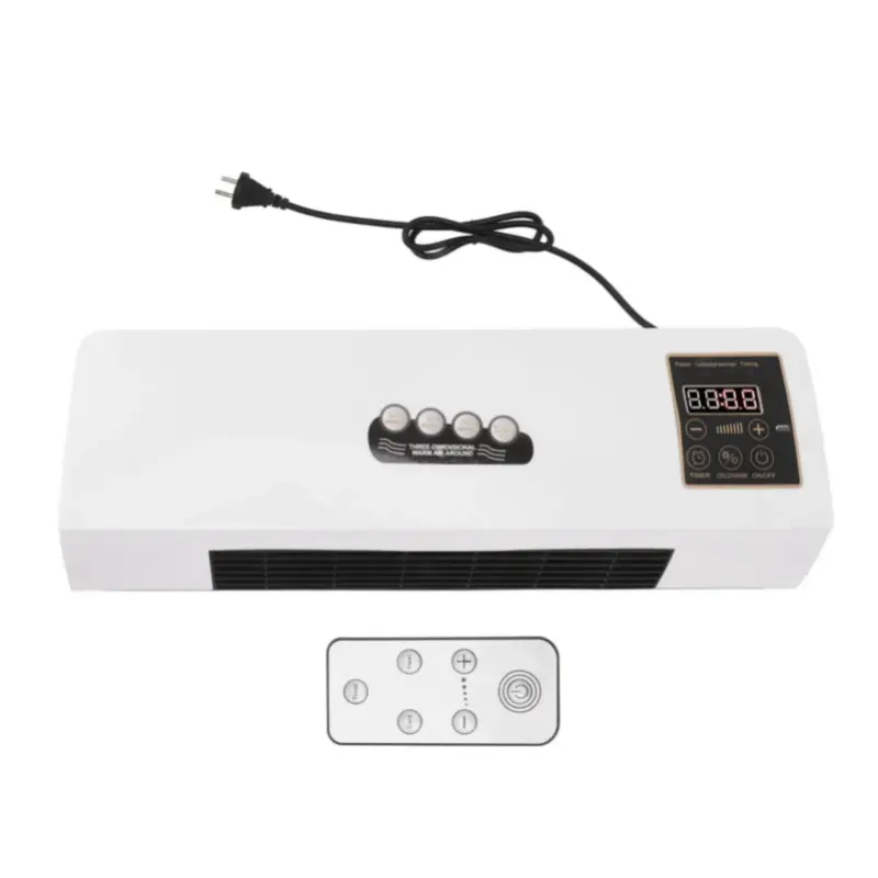 Small Heater Fan Portable Wall Mounted Electric Heater Hot Fan for Bathroom Bedroom Hair clippers Maquina de corte cabelo T Vgr Adjustable Heating