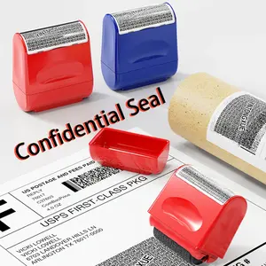 2 Pack Privacy Protection Security Roller Stamp,Info Cover Tool,Express Delivery Information Blurring Anti-Leakage Security Stamp for Personal Privacy Covering