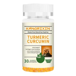  Turmeric Curcumin Supplement -Turmeric and Ginger with Black Pepper Gummies, , Joint Health Support Gummy,30Gummies