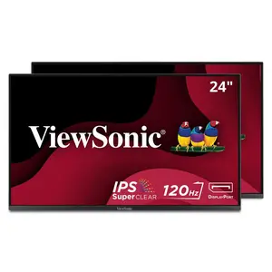 ViewSonic 24" 1080p IPS Dual Pack Head-Only Monitors with 120Hz, Variable Refresh Rate, HDMI, DP, and VGA