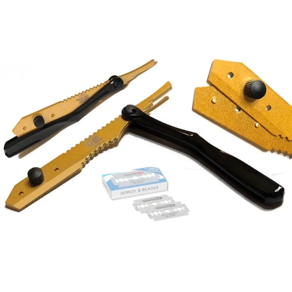 Light Weight Bone Style Handle Barber Salon Hair, Mustache, Brows Cutting Straight Edge Cut Throat Razor