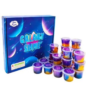 24/36 Pieces Starry Sky Slime, Barrel-Packed Sparkle Slime, Non-Toxic & Stretchable, Perfect Holiday Gift for Kids, Stress Relief Sensory Toy for Boys & Girls