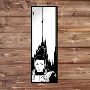 Shikamaru Vinyl Sticker - Handmade JDM Slapper Sticker for Waterproof Window, Laptop, Kindle, and Water Bottle