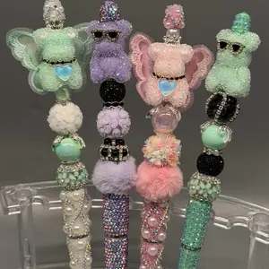 Live claim only- Fancy Beaded Rhinestone Sugar Bear Pens