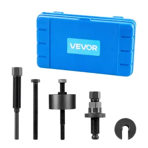 fathersdaygift  VEVOR Power Steering Pump Pulley Puller/Installer Tool Set, Compatible with Ford, GM V6, and VW Vehicles, Pump Pulley Remover Installer Tools, for Removing and Installing Power Steering Pump Pulleys