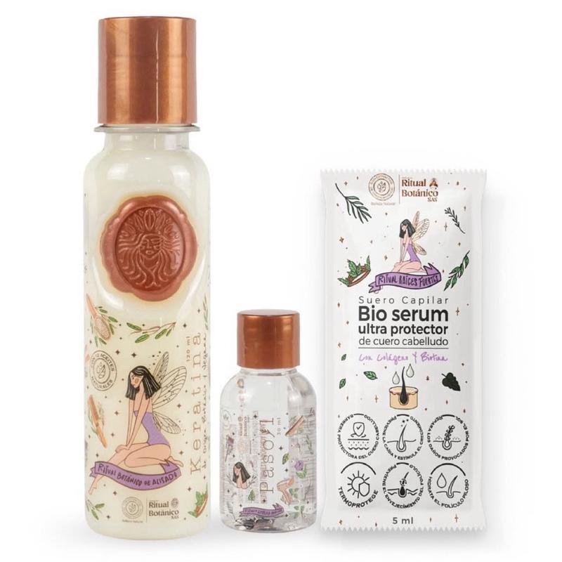 Ritual Botánico Organic Keratin 120ML Haircare Silky - Deeply Repairs Strengthens Smooths with Natural Plant Extracts for Frizz Control & Shine