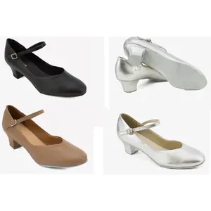 NEW Character Shoes So Danca CH791 1.5" Heel Leather Single Strap Suede