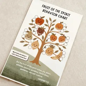 Fruit of the Spirit Behavior Chart | Homeschool | Faith Base