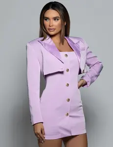 Lilac Cropped Jacket