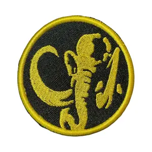 Mighty Morphin Power Rangers Black Ranger Coin Logo Embroidered Patch 3"