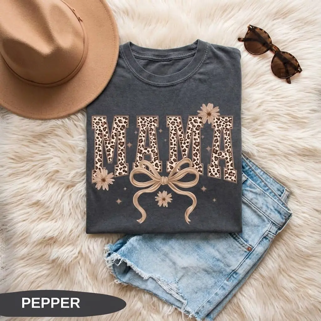 Leopard Mama Shirt, Mothers Day Gift, Mom Shirt, Retro Mama Shirt, Gift For Mom, Mama Shirt, Leopard Mama T-Shirt, Mama Tshirt #mama #motherday #gift #tshirt #vintage
