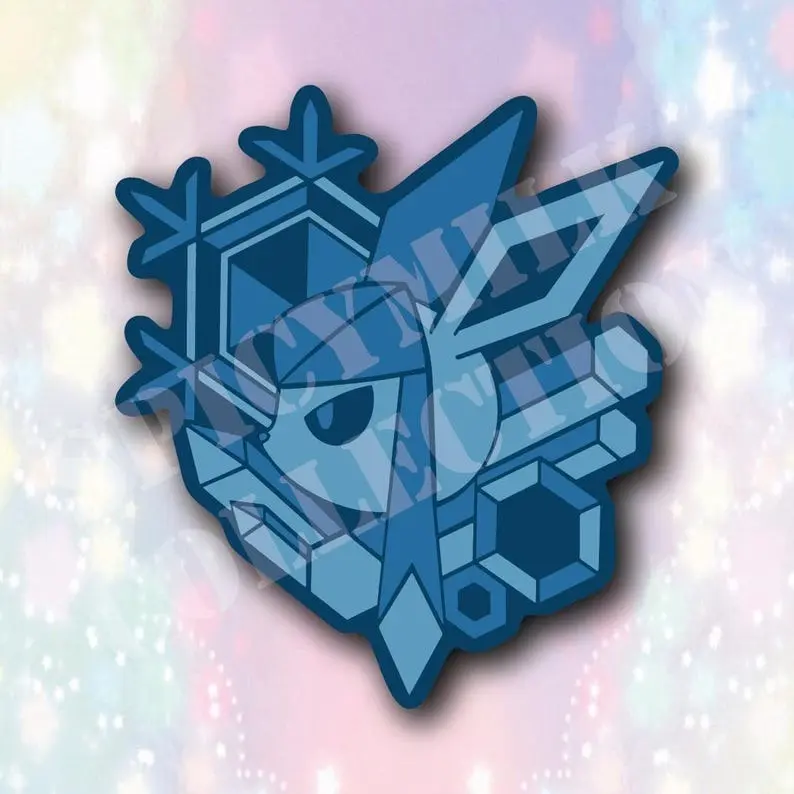 Pkm- Eevee 8 Stickers Eeveelutions Vinyl Decal