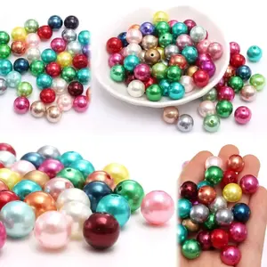Ltty--P36--ABS Pearl Style Beads Random Mixed Color 16mm 6pcs per bag 20mm 3pcs per bag