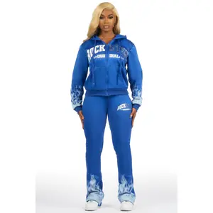 Neenah Royal Blue Rhinestone Stacked Track Set