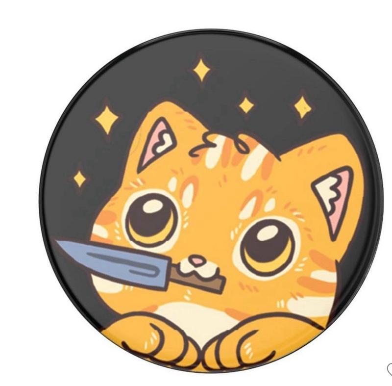 PopSockets PopGrip Checker Cell Phone Grip & Stand - Cowboy Kitty