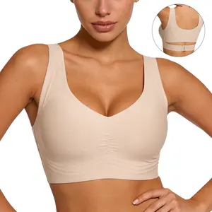 Jelly Wireless Bra Seamless Push Up Full Coverage Supportive Everyday Sport T-Shirt Bra Regular