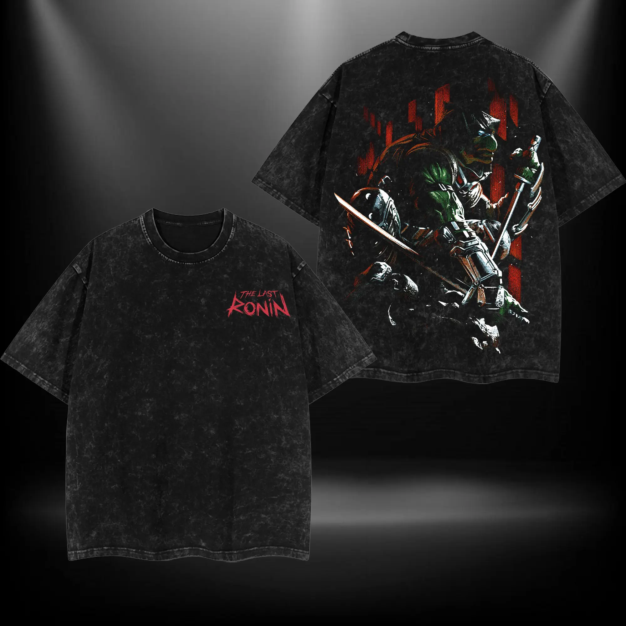 Michelangelo Mikey The Last Ronin Ninja Turtles Menswear Gift for Movie Fans Premium Oversized T-Shirt 100% Cotton American Made Comfortable & Durable