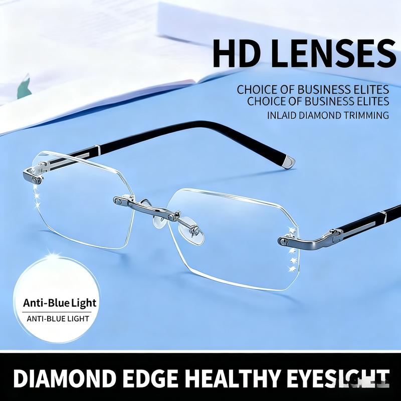 Presbyopia Glasses with Smart Auto-Zoom Feature and Anti-Blue Light Protection, Designed for Versatile Use on Computer, TV, and Reading, Ensuring Comfortable Wear with Soft Silicone Pads