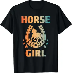 Horse Art For Women   Horseback Riding Equestrian T-Shirt        Graphic tees