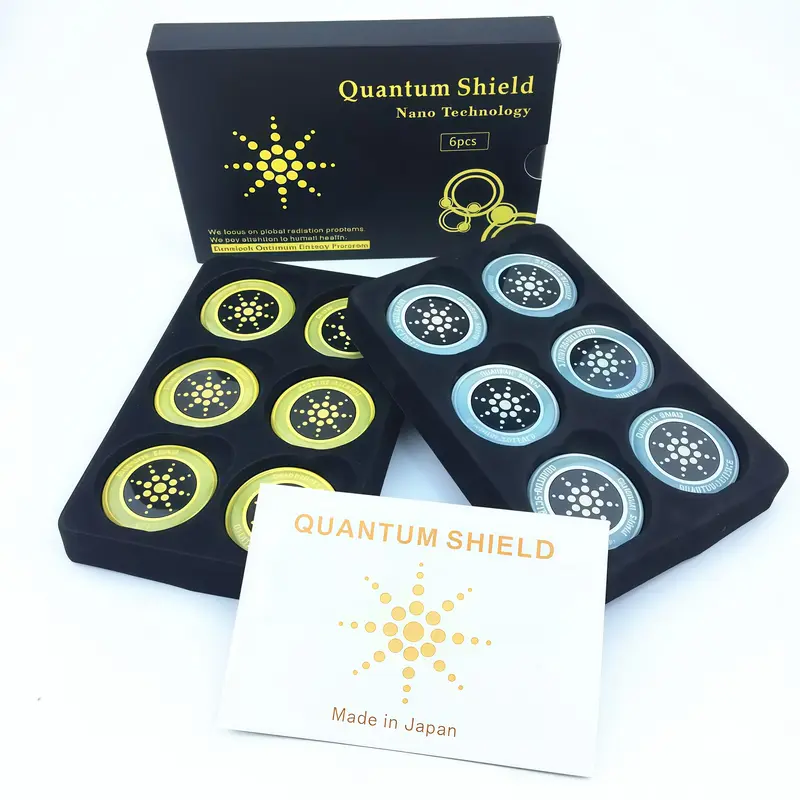 Quantum Shield EMF Shielding Phone Stickers - Durable Protection Casing Accessories for Phones, Laptops, AirPods, Fridges (Gold/Silver)