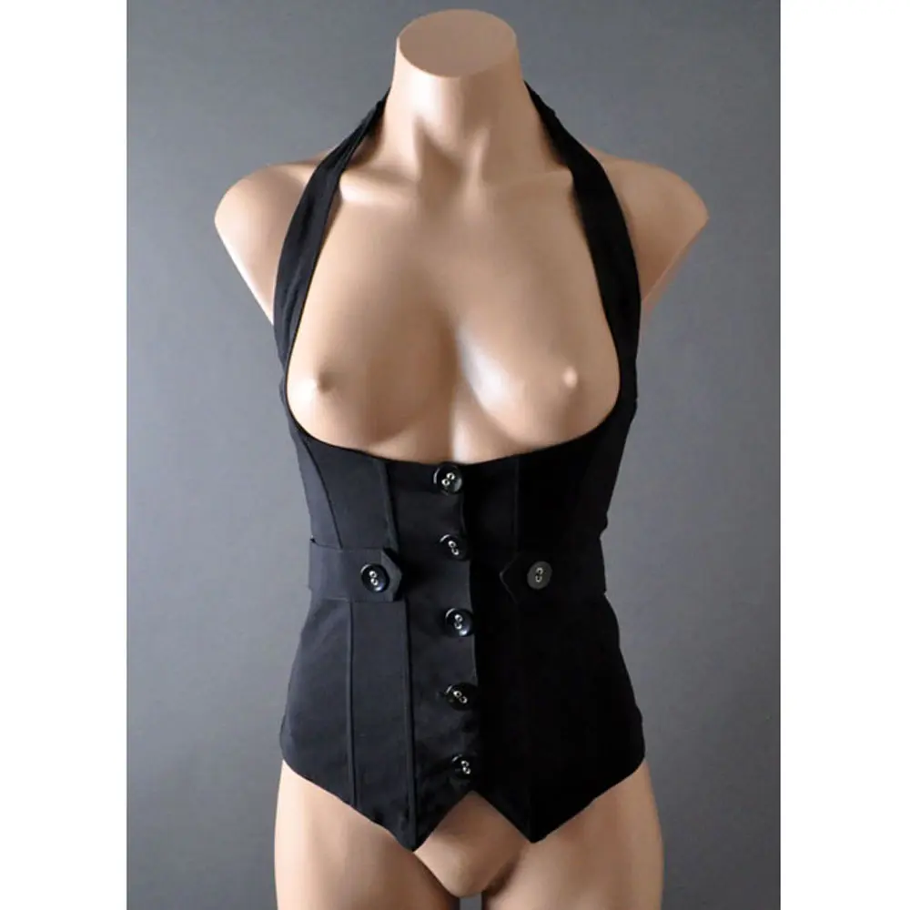 Punk Goth Steampunk Victorian Corset Underbust Waistcoat Vest Top Corset Fashion Outfit Womenswear Casual Day Everyday Fitted Love Piece Shapewear Style