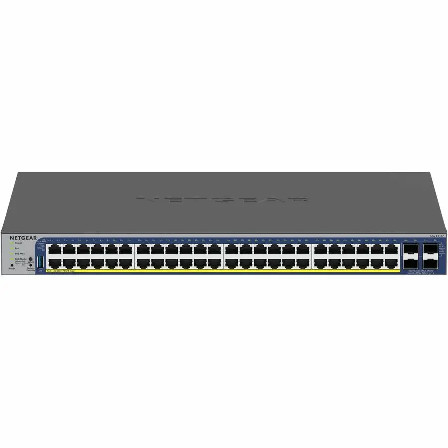 Netgear GS752TXP-300NAS 48P GE Poe Plus Smart Switch with 10G SFP Plus Ports