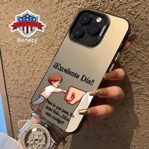 Phone Case for iPhone 15 16 14 Pro Max 13 12 11 XR XS Plus E Cartoon Little Boy Pattern Anti-Scratch Military-Grade Drop Protection Slim Cover Cellphone Protective Plastic Durable Casing