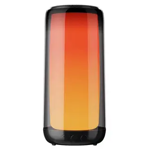 Portable Bluetooth Speaker with LED Ambient Light | QERE HF-33 | 12 Color Modes | 4-5Hr Battery | Bluetooth 5.3 | Waterproof Wireless Speaker for Home & Outdoor