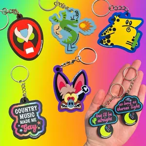 Unique Pop Culture PVC Keychains - Ideal for Bags Purses Backpacks or Keys