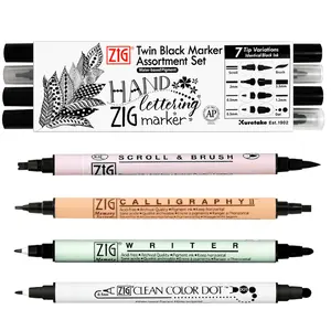 Zig Memory System Twin Tip Marker Assortment, Set of 4