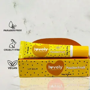 Face Beautiful Brazilian Passion Fruit Lip Balm - Hydrating daily lip moisturizer for soft, smooth lips with a light fruity scent, 10 g / 0.35 oz