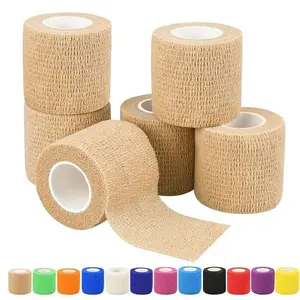 6pcs 2in Self Adhesive Bandage Wraps, Vet Wraps, 12 Colors to Choose, 5 Yard Self Adherent Wraps for Sports, Wrist, Ankle and Swelling