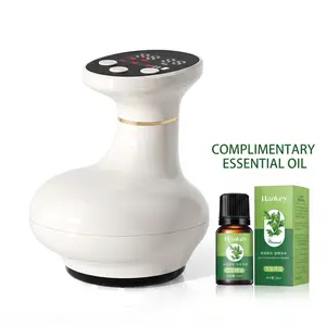 Electric Cupping Massager with Gua Sha & Meridian Scraping Brush, Home Vacuum Therapy Device for Back Relaxation, Ideal Gift for Adults