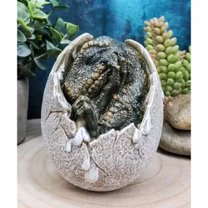 Jurassic Era Predator Tyrannosaurus Rex In Egg Dinosaur Figurine Collectible