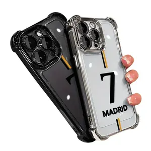 TUP Cover Phone Case for iPhone 17 16 15 14 13 12 11 Pro Max Plus Air Madrid No.7 Jersey Printed Protection Protective Smartphone Cellphone Casing Protector Shockproof