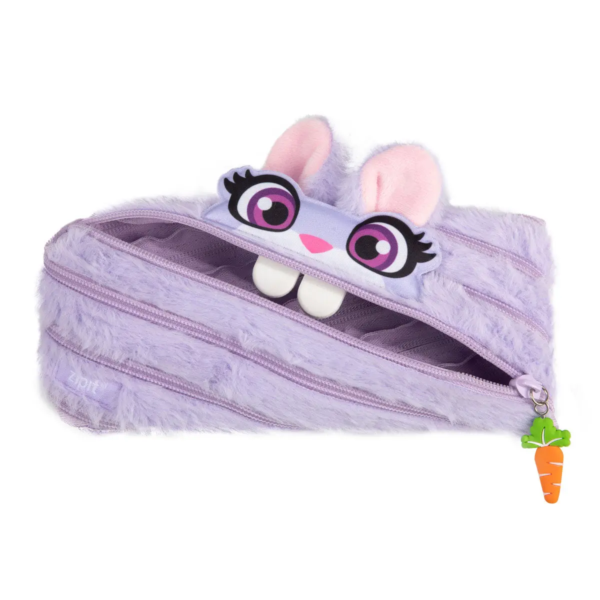 ZIPIT Bunny Pouch – Cute Zipper Pouch for Girls | Kawaii School Supplies Organizer for Kids, Students & Stationery Lovers