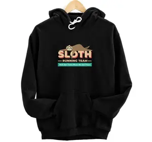Vintage Sloth Running Team We'll Get There Funny Sloth Hoodie, Sweatshirt, T-Shirt