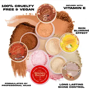 Glamlite Bake & Set Powder - Smooth Finish, Vitamin E Infused with Complimentary Puff