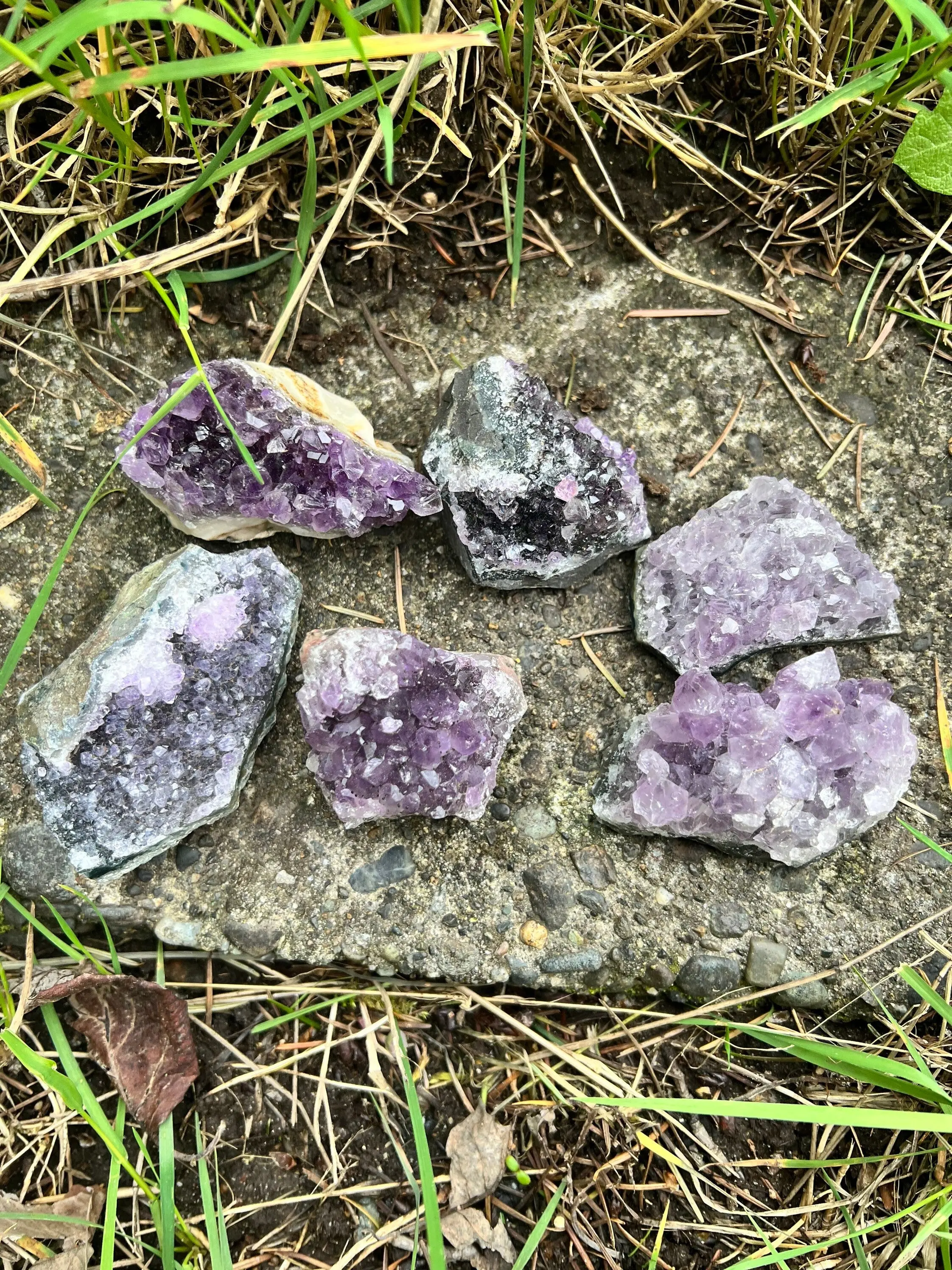 Intuitively Pick Amethyst Small Geode Cluster