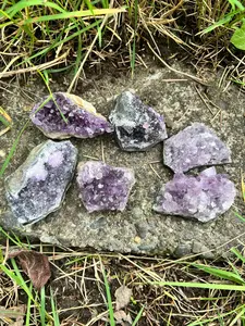 Intuitively Pick Amethyst Small Geode Cluster