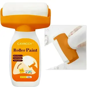 500g Wall Roller Paint- Water-Based Latex Paint Roller with Brush, All-in-One Wall Patch Tool for DIY Home Renovation Painting