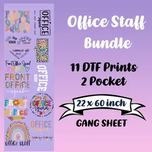 Office Staff DTF Bundle Sheet