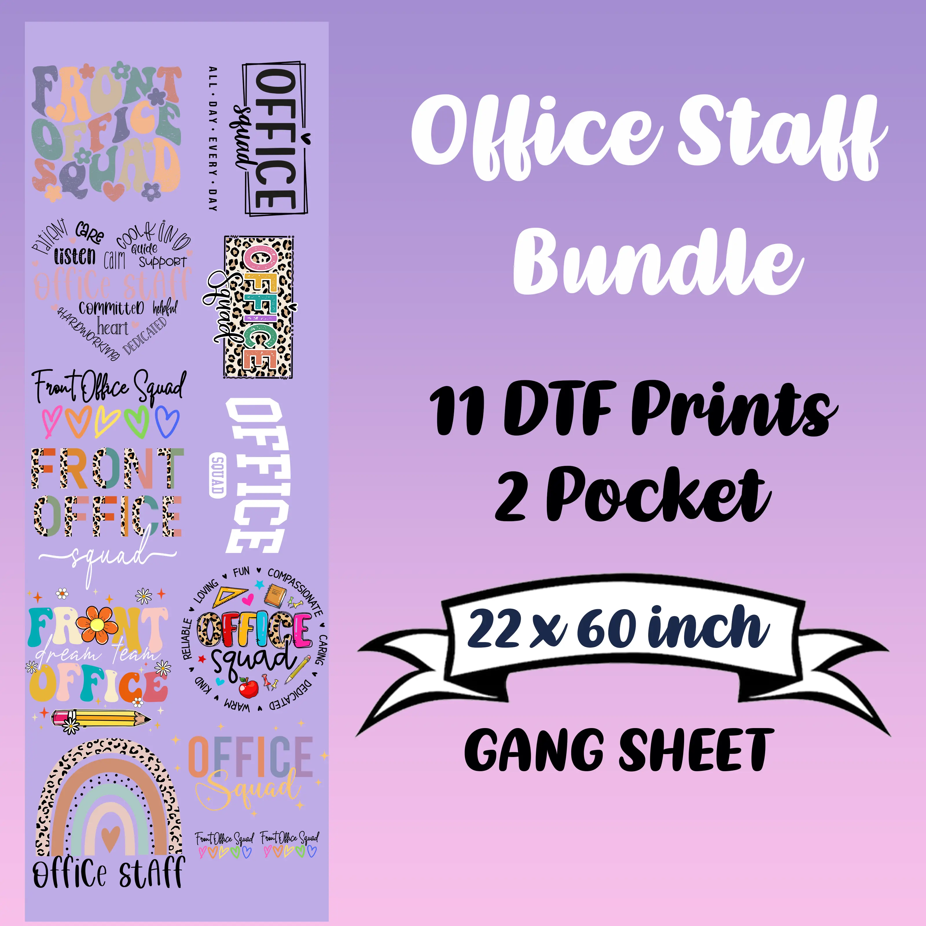 Office Staff DTF Bundle Sheet Office Staff DTF Bundle Sheet