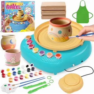 Easter Pottery Wheel for , Easter Toys Pottery Kit and Tools for Beginners,Arts and Crafts Toys for  Ages 8-12,Easter Baskets Stuffers  for  6-12  Boys Girls