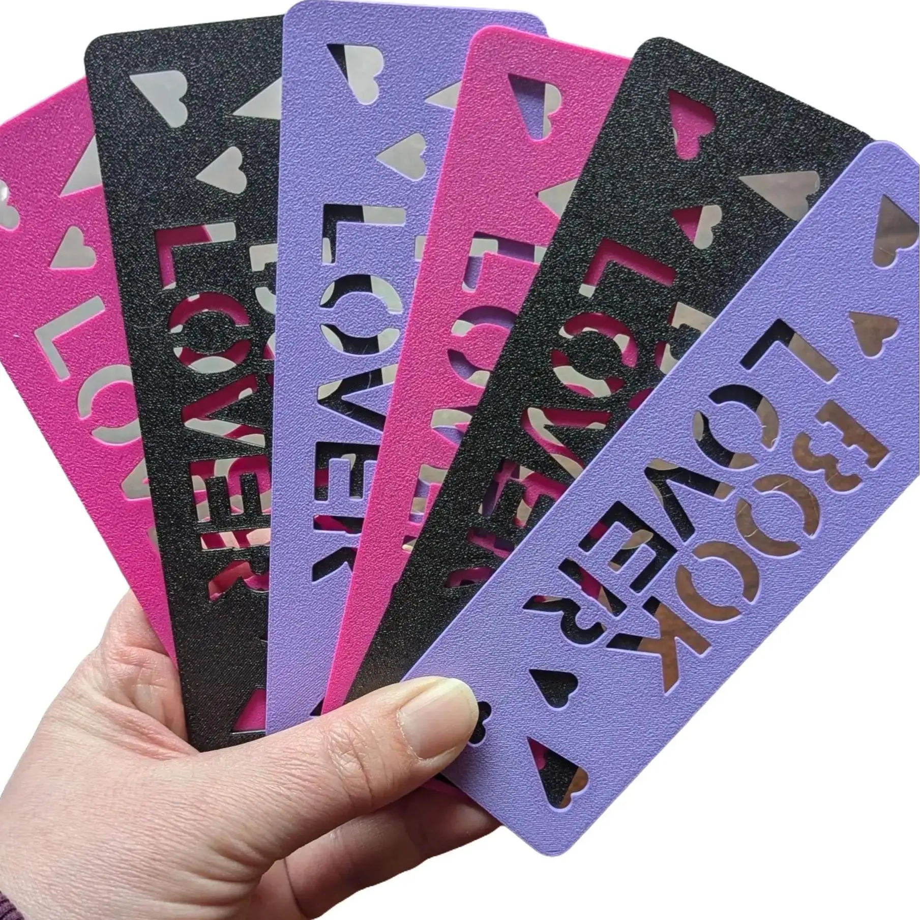3D Designed/Printed BOOK LOVER Bookmarks
