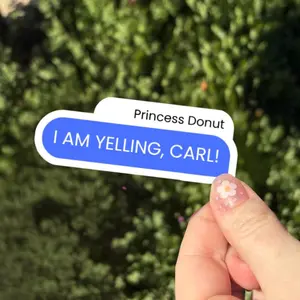 princess donut, princess donut sticker, dungeon crawler Carl sticker, dungeon crawler Carl, you will not break me sticker, goddammit donut