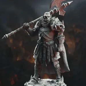 Orc Grimdark Knight - Trenon the Chainbreaker | 3D Printed Miniature | DM Stash