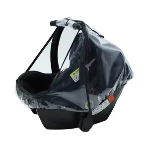 Baby Car Seat Rain Cover, Windproof Dustproof Sunshade, Mosquito Protection, Safety Shield for Infant Stroller, Universal Fit