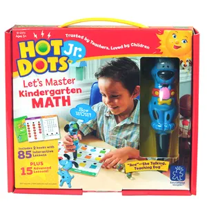 Educational Insights Hot Dots Jr. Let’s Master Kindergarten Math Set, Homeschool & School Math Workbooks, 2 Books & Interactive Pen, 100 Math Lessons, Ages 5+